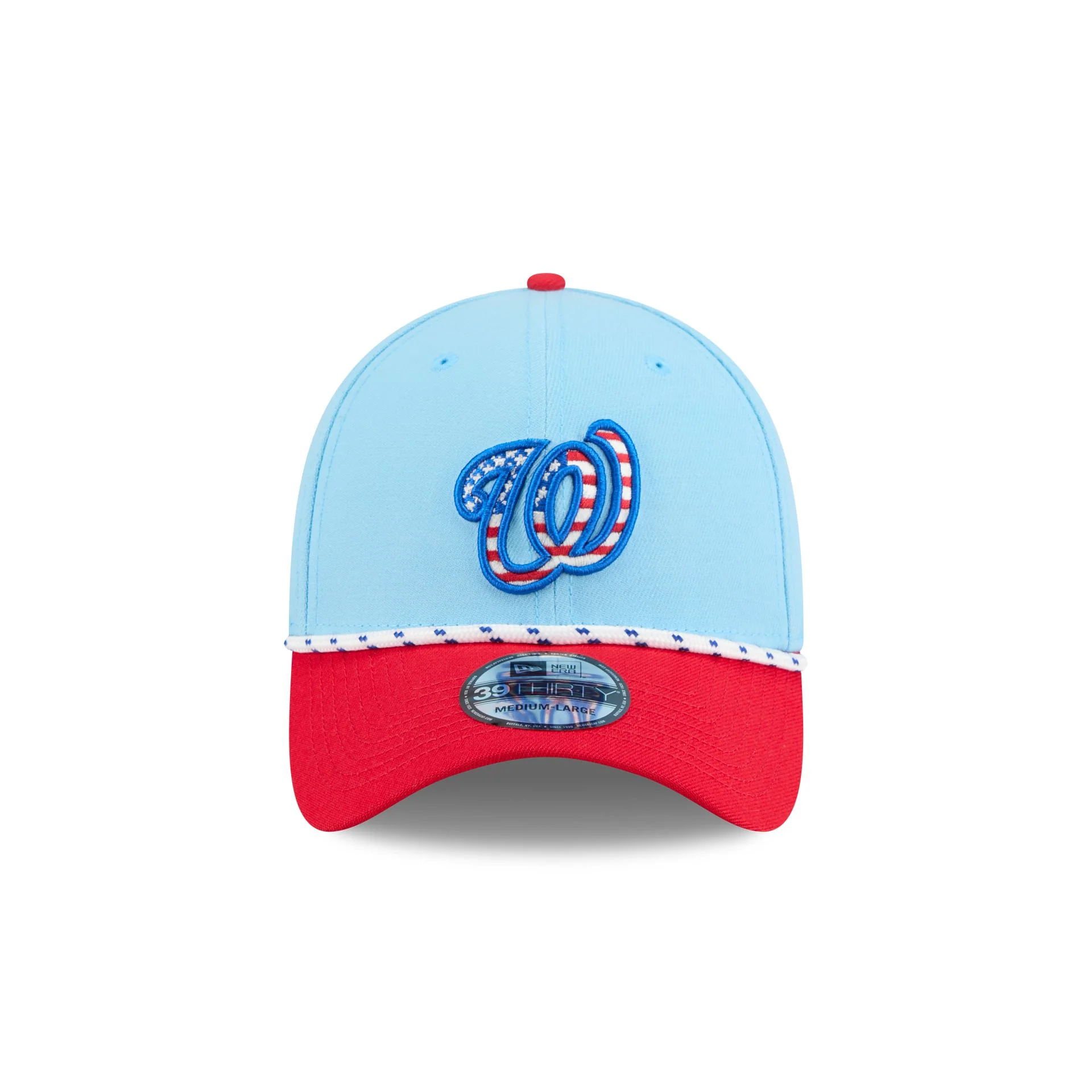Washington Nationals Independence Day 2025 39THIRTY Stretch Fit Hat