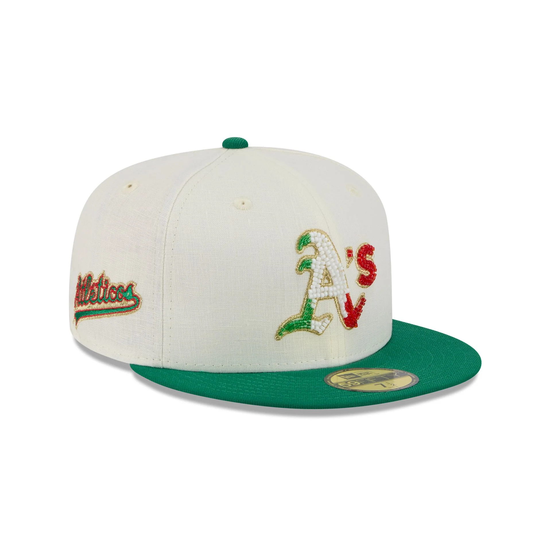 Athletics Beaded Linen 59FIFTY Fitted Hat