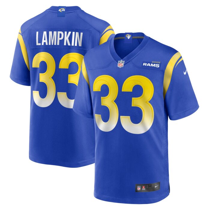 Men’s Los Angeles Rams Cam Lampkin Nike Royal Game Jersey