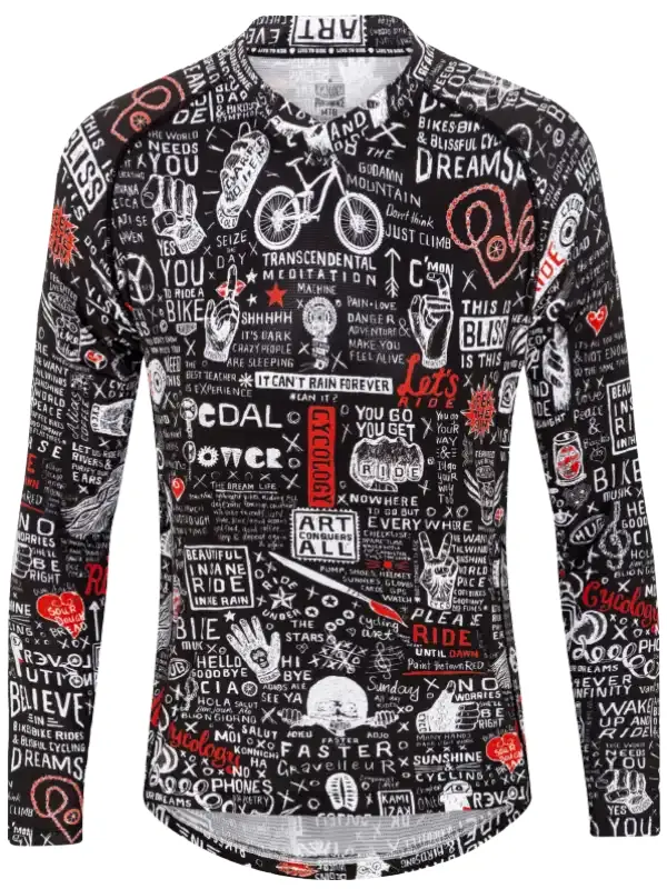 Graffiti Men's Long Sleeve MTB Jersey