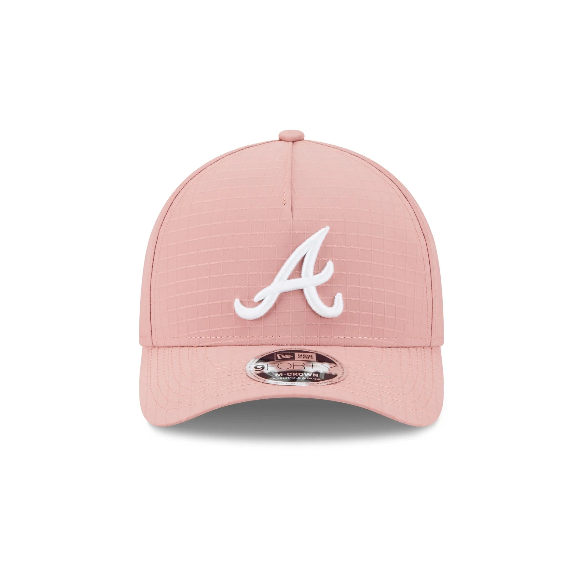 Atlanta Braves Pink Ripstop 9FORTY M-Crown A-Frame Snapback Hat