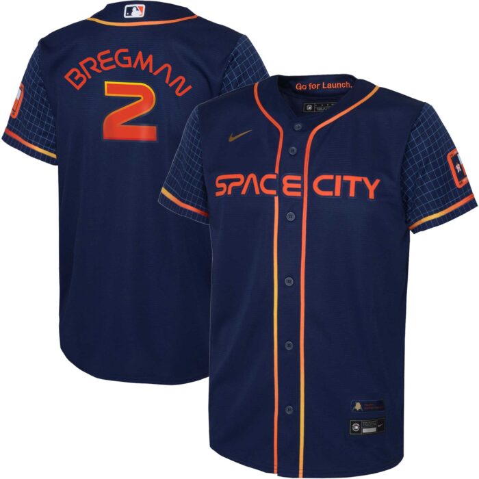 Infant Houston Astros Alex Bregman Nike Navy City Connect Player Jersey