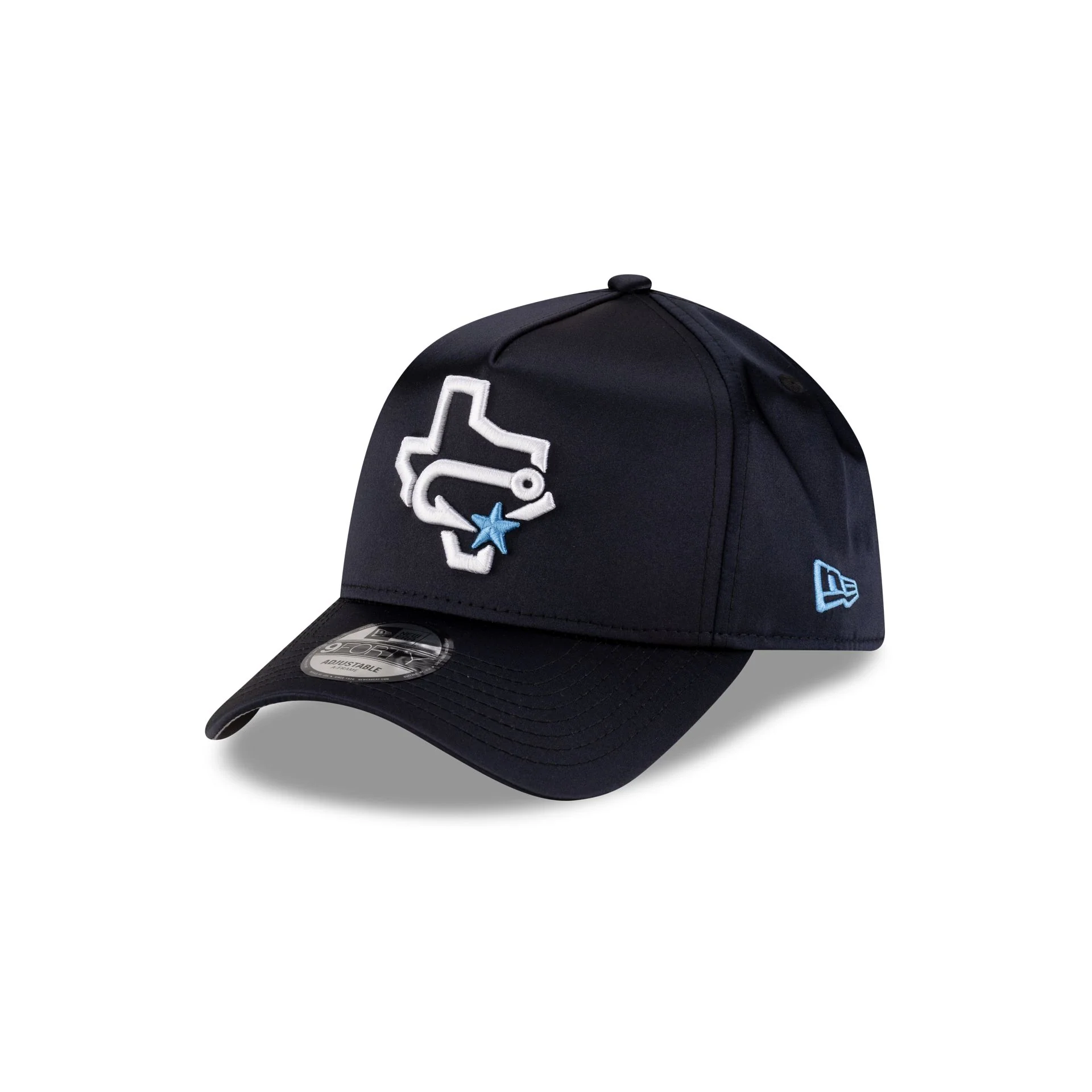 Corpus Cristi Hooks Navy Satin 9FORTY A-Frame Snapback Hat