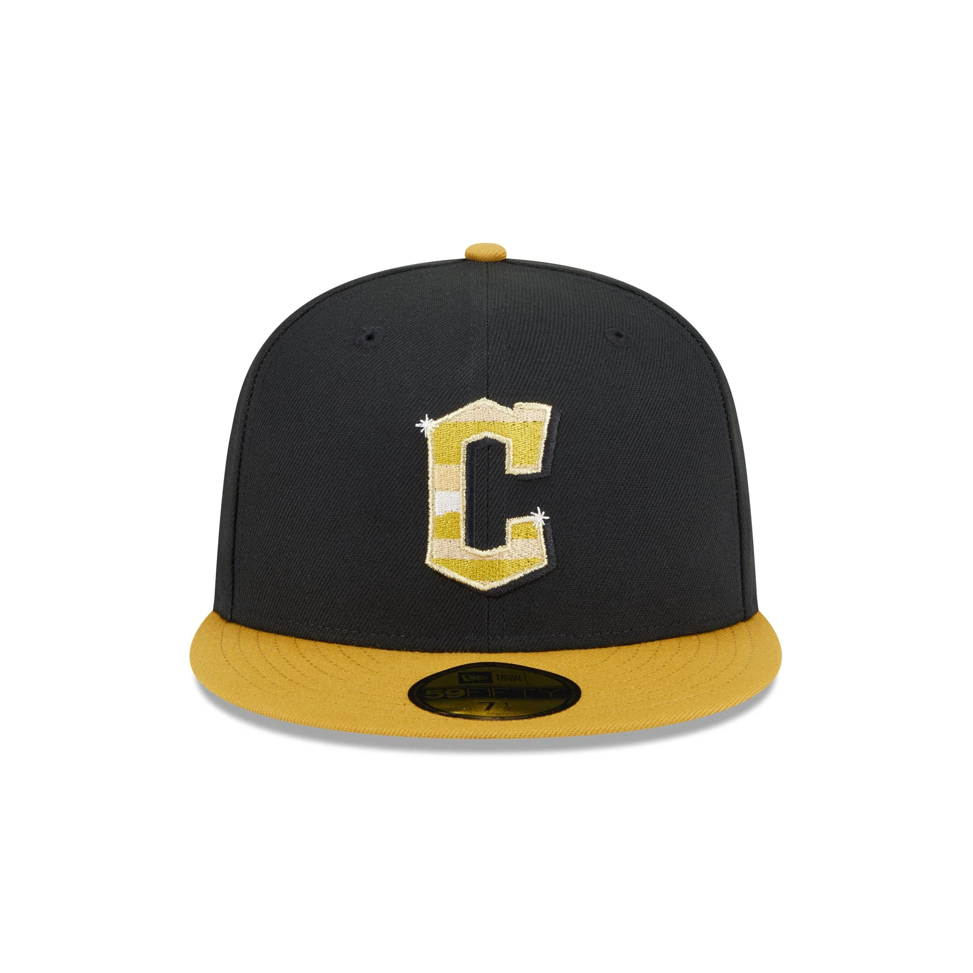 Cleveland Guardians Metallic Gold Logo 59FIFTY Fitted Hat