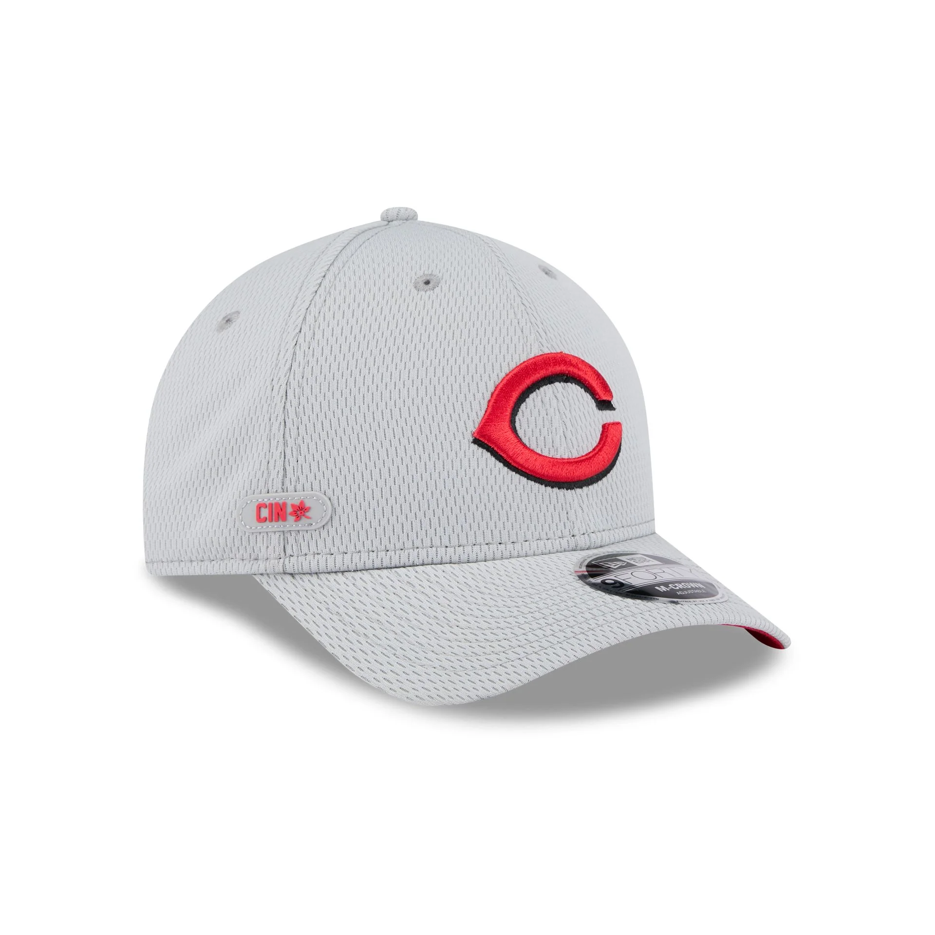Cincinnati Reds 2025 Clubhouse Gray 9FORTY M-Crown Snapback Hat