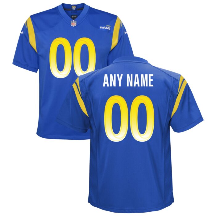 Youth Los Angeles Rams Nike Royal Custom Game Jersey
