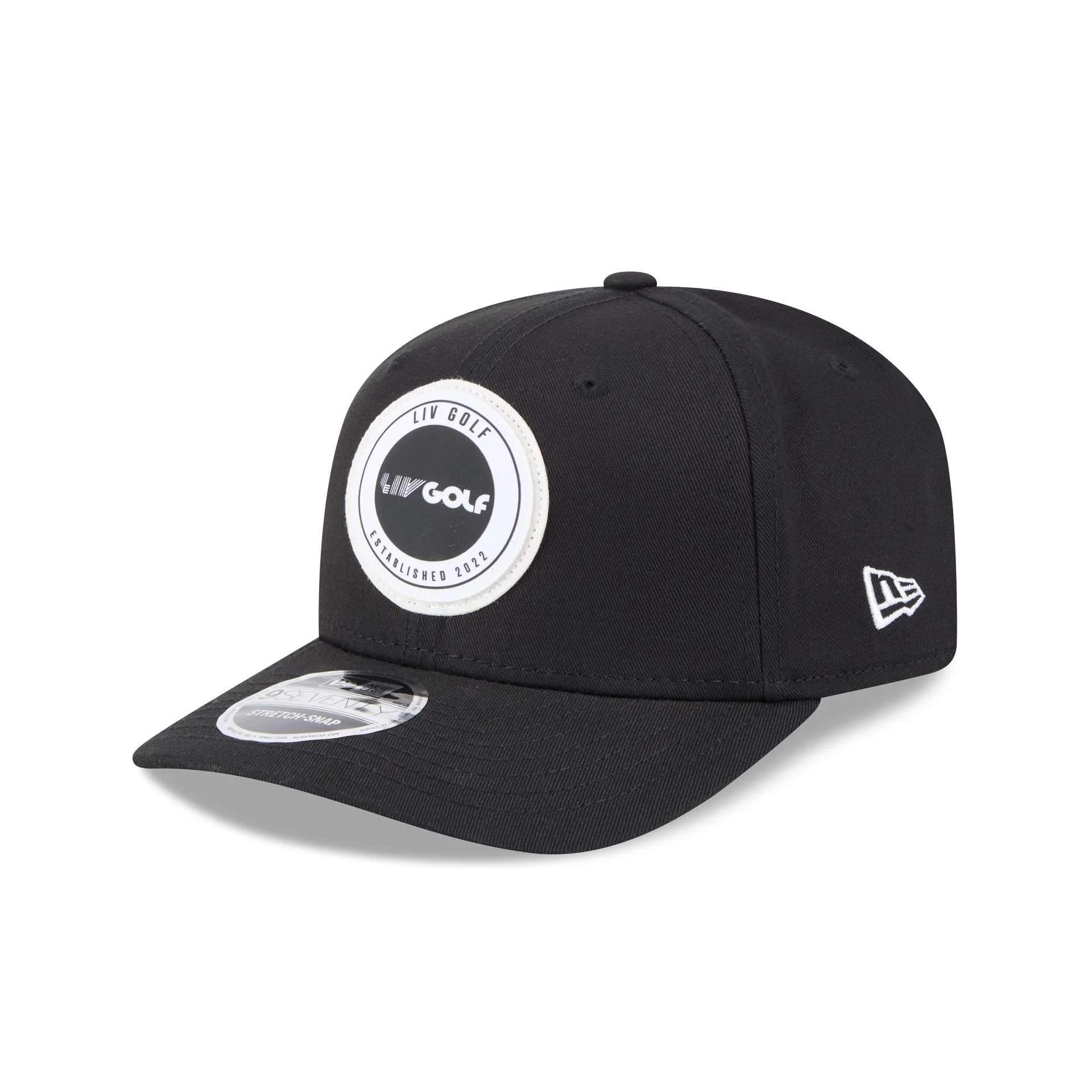 LIV Golf Circle Patch 9SEVENTY Stretch-Snap Hat