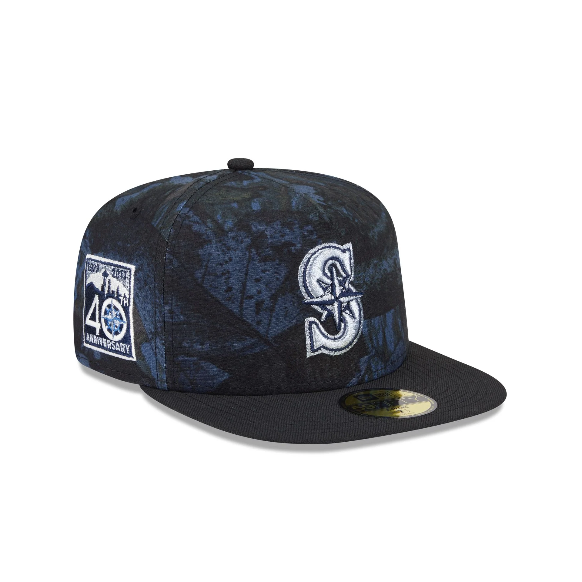 Just Caps Ripstop Camo Seattle Mariners 59FIFTY A-Frame Fitted Hat