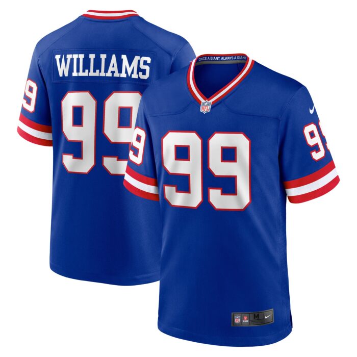 Men’s New York Giants Leonard Williams Nike Royal Classic Player Game Jersey