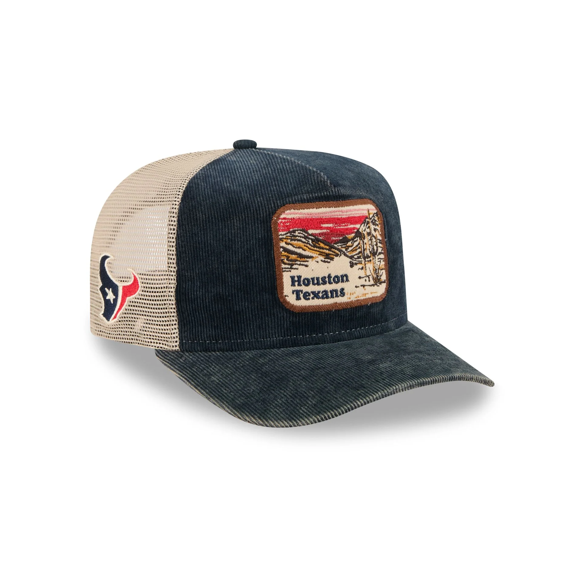 Houston Texans Vintage Landscape 9FIFTY A-Frame Trucker Hat