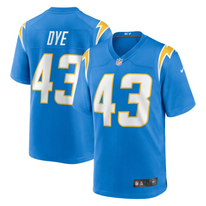 Men’s Los Angeles Chargers Troy Dye Nike Powder Blue Game Jersey