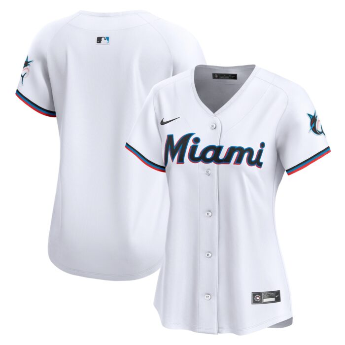 Women’s Miami Marlins Nike White Home Limited Jersey