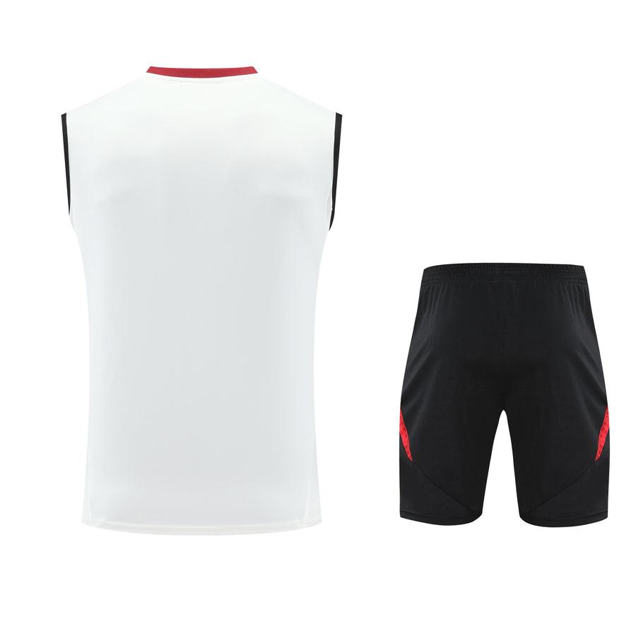 Kit Tank Top + Shorts Manchester United White/Black Training 25/26