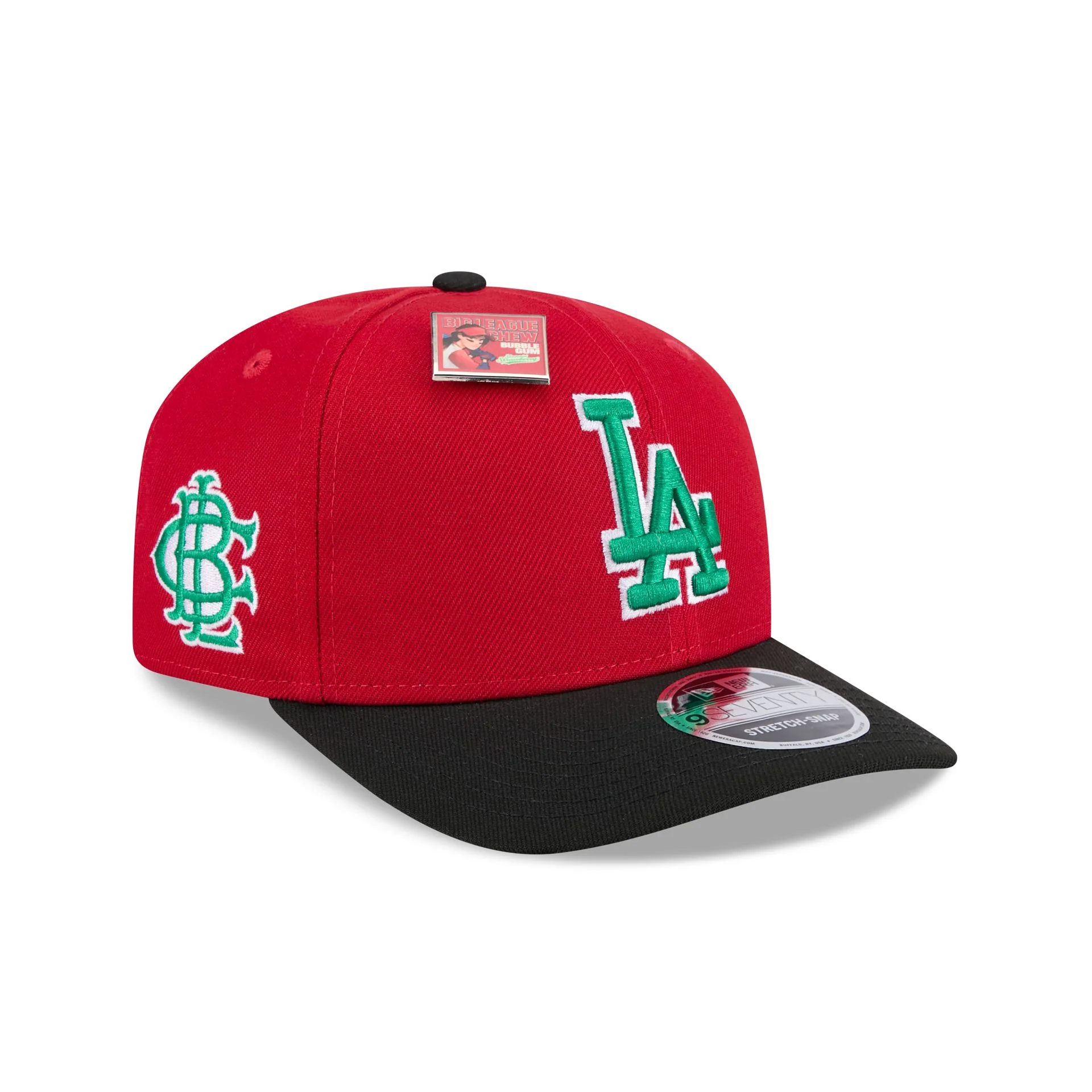 Big League Chew X Los Angeles Dodgers Slammin' Strawberry 9SEVENTY Stretch-Snap Hat