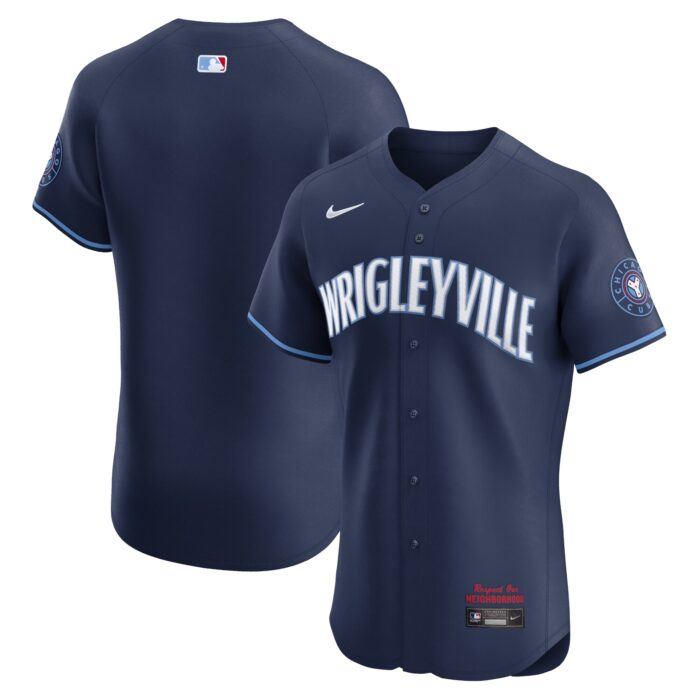 Men’s Chicago Cubs  Nike Navy City Connect Elite Jersey