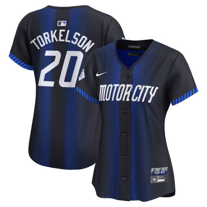 Women’s Detroit Tigers Spencer Torkelson Nike Blue 2024 City Connect Limited Jersey