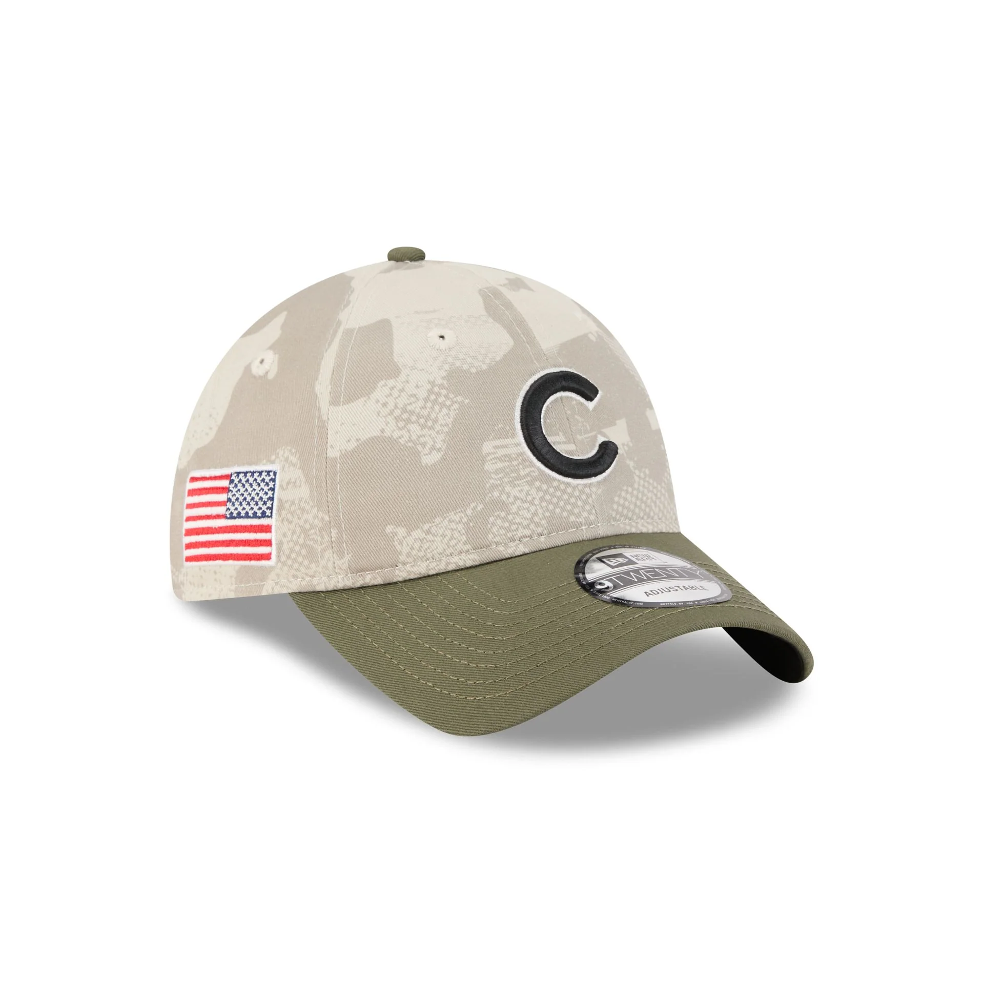 Chicago Cubs Armed Forces Day 2025 9TWENTY Adjustable Hat