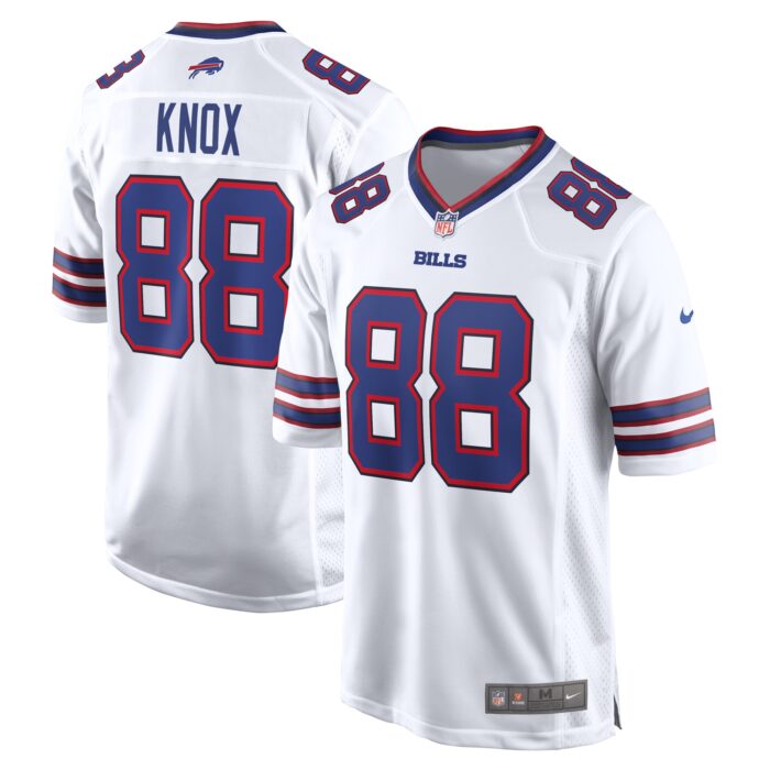 Men’s Buffalo Bills Dawson Knox Nike White Away Game Player Jersey