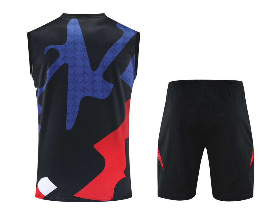 Kit Tank Top + Shorts Manchester United Black/Blue/Red Training 25/26