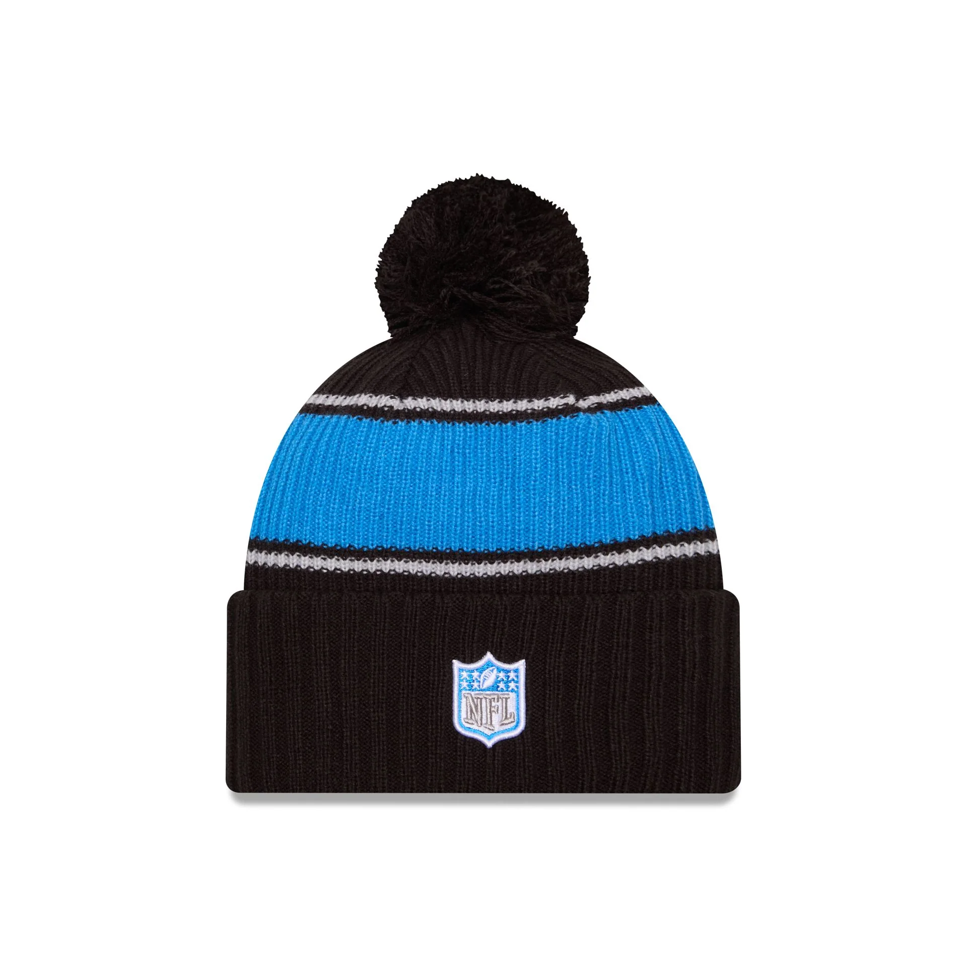 Detroit Lions 2024 Cold Weather Black Pom Knit Hat