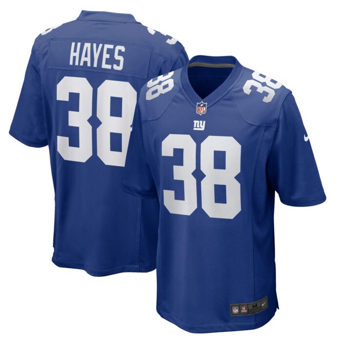 Men’s New York Giants Kaleb Hayes Nike Royal Game Jersey