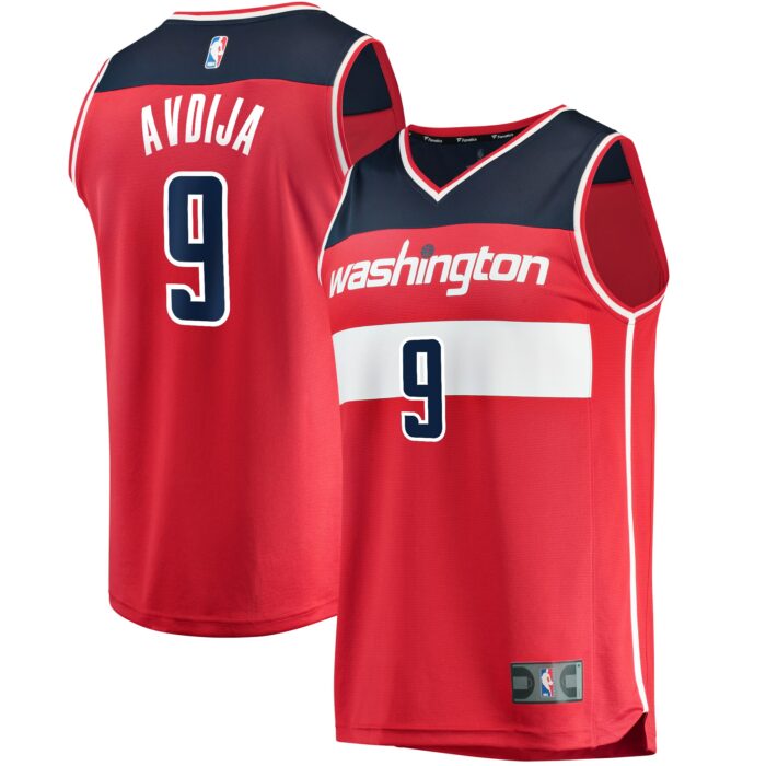Men’s Washington Wizards Deni Avdija Fanatics Red 2020 NBA Draft First Round Pick Fast Break Replica Jersey – Icon Edition