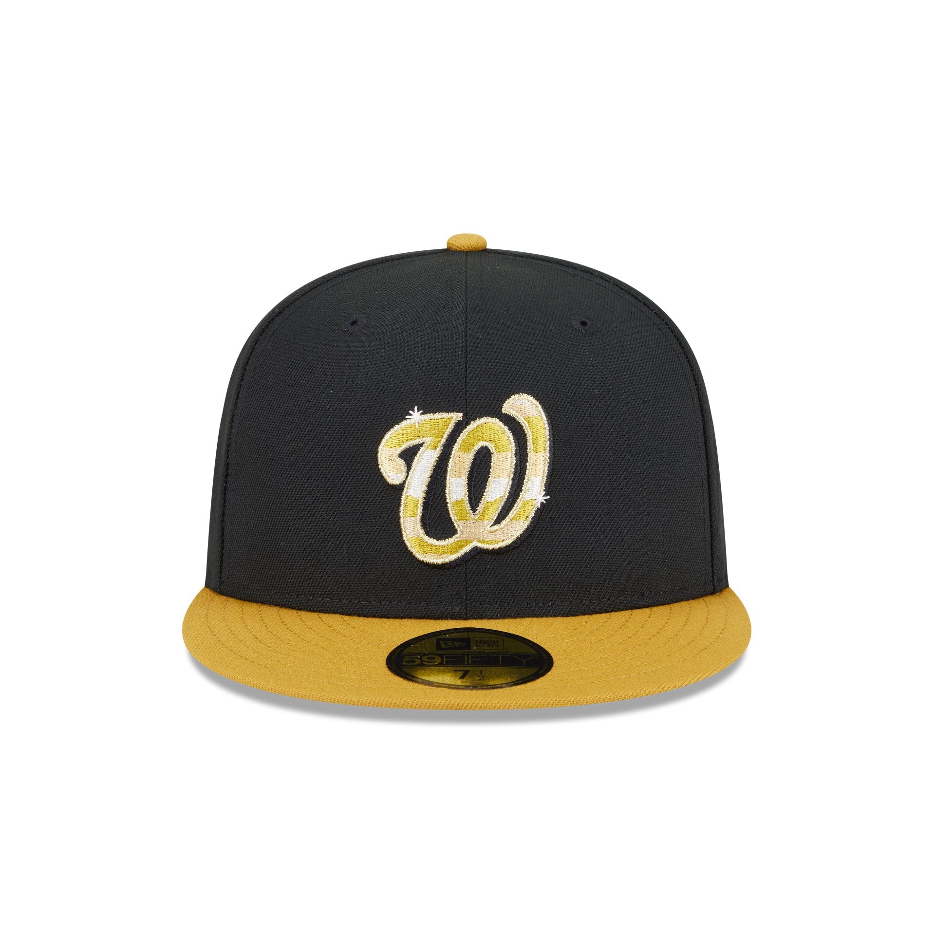 Washington Nationals Metallic Gold Logo 59FIFTY Fitted Hat