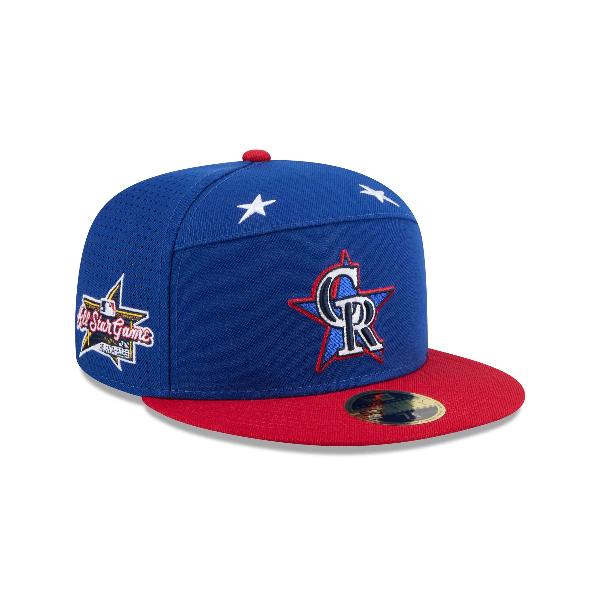 Colorado Rockies 2025 All-Star Game Workout Split Panel 59FIFTY Fitted Hat