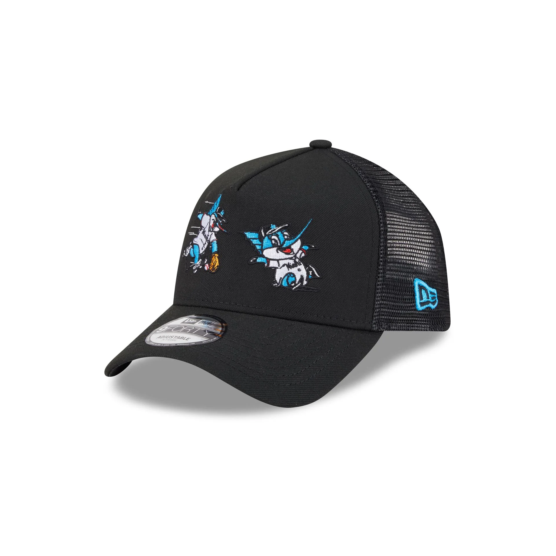 Miami Marlins Generation Mascots 9FORTY A-Frame Trucker Hat