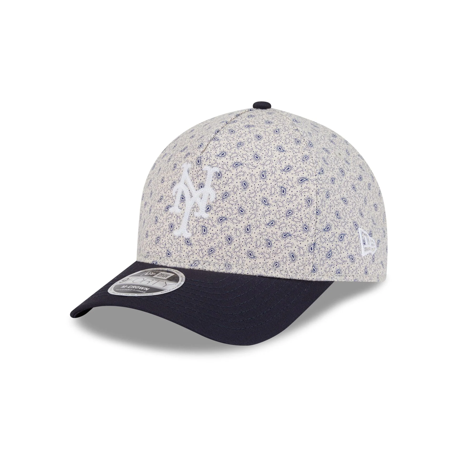 New York Mets Micro Print 9FORTY M-Crown A-Frame Adjustable Hat