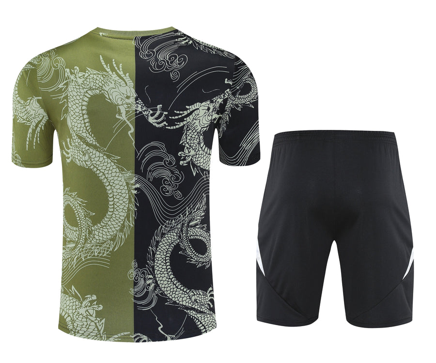 Kit Shirt + Shorts Real Madrid Black/Green Training 25/26