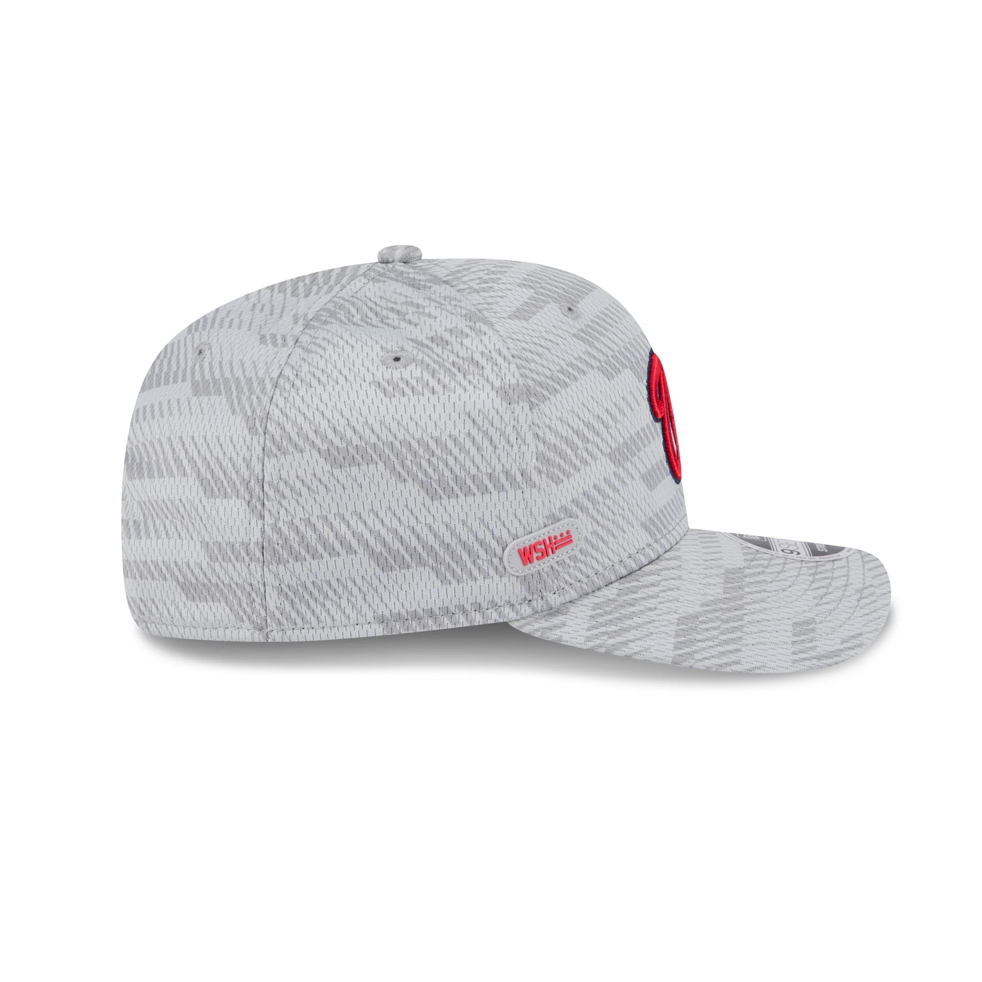 Washington Nationals 2025 Clubhouse Gray 9SEVENTY Stretch-Snap Hat