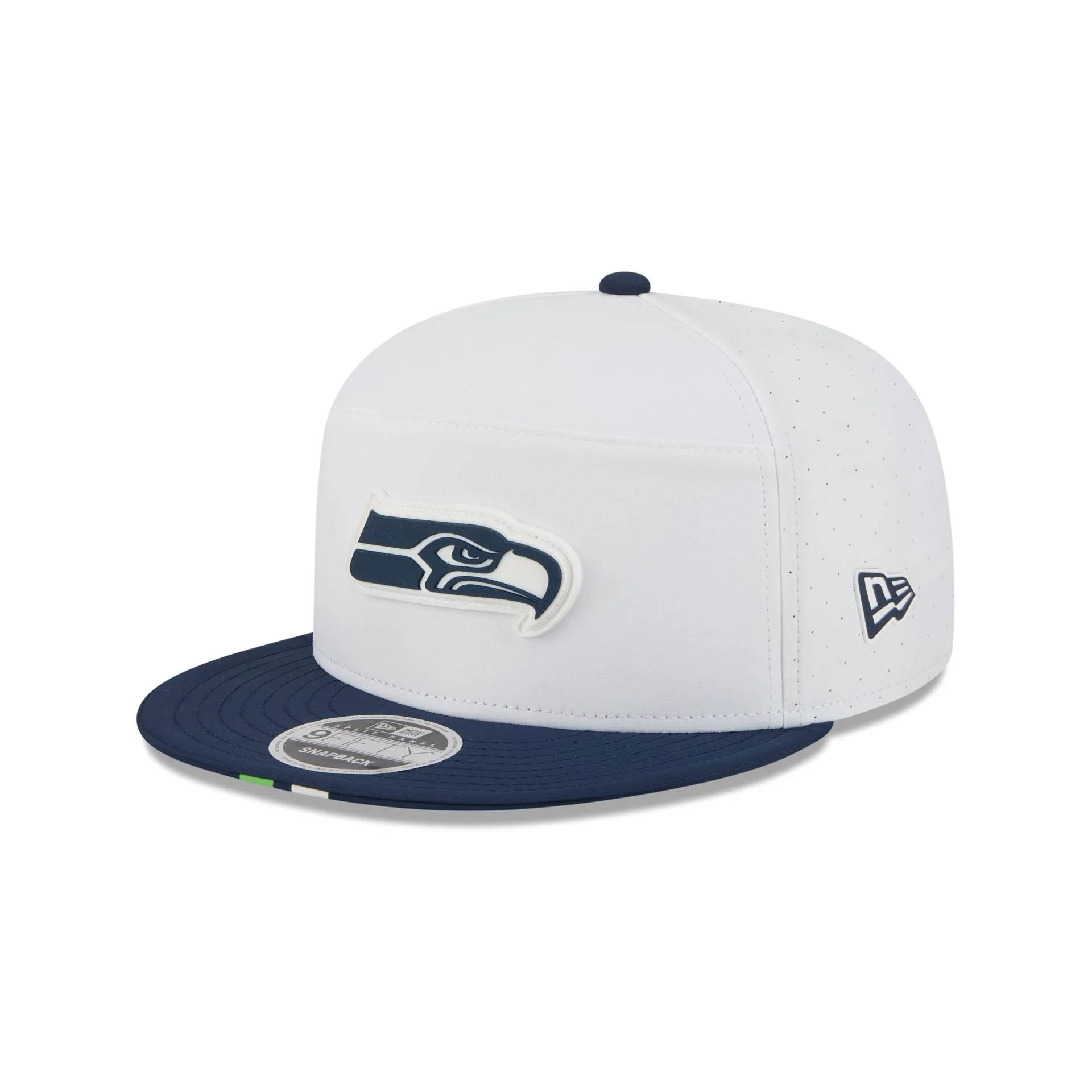 Seattle Seahawks 2025 Training Split Panel 9FIFTY Snapback Hat