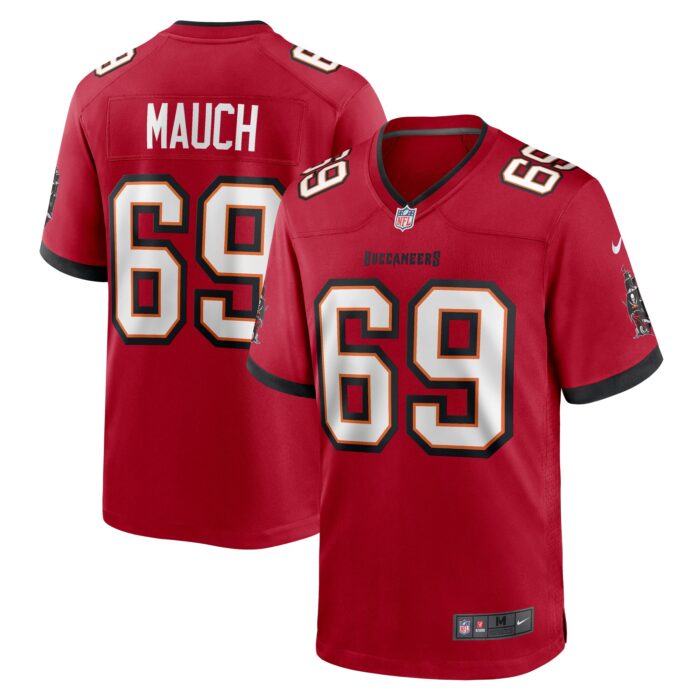Men’s Tampa Bay Buccaneers Cody Mauch Nike Red Game Jersey