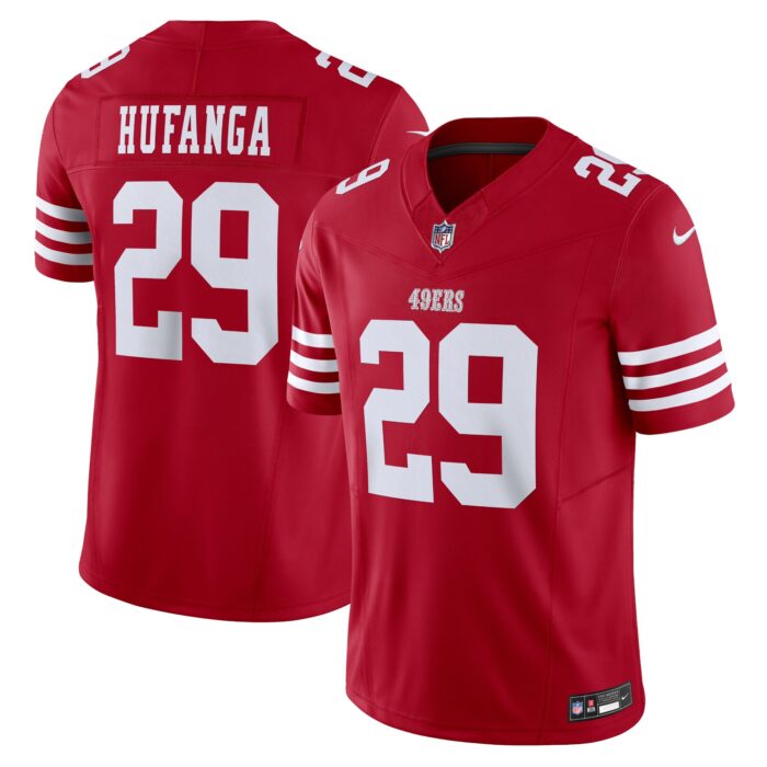 Men’s San Francisco 49ers Talanoa Hufanga Nike Scarlet Vapor F.U.S.E. Limited Jersey