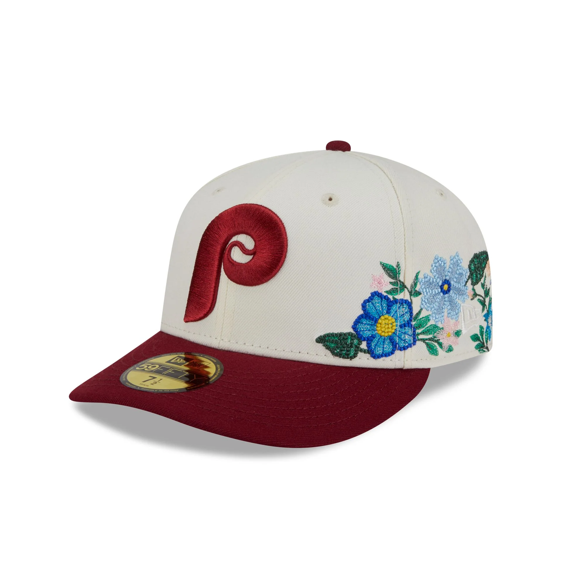 Philadelphia Phillies Tonal Florals White 59FIFTY Fitted Hat