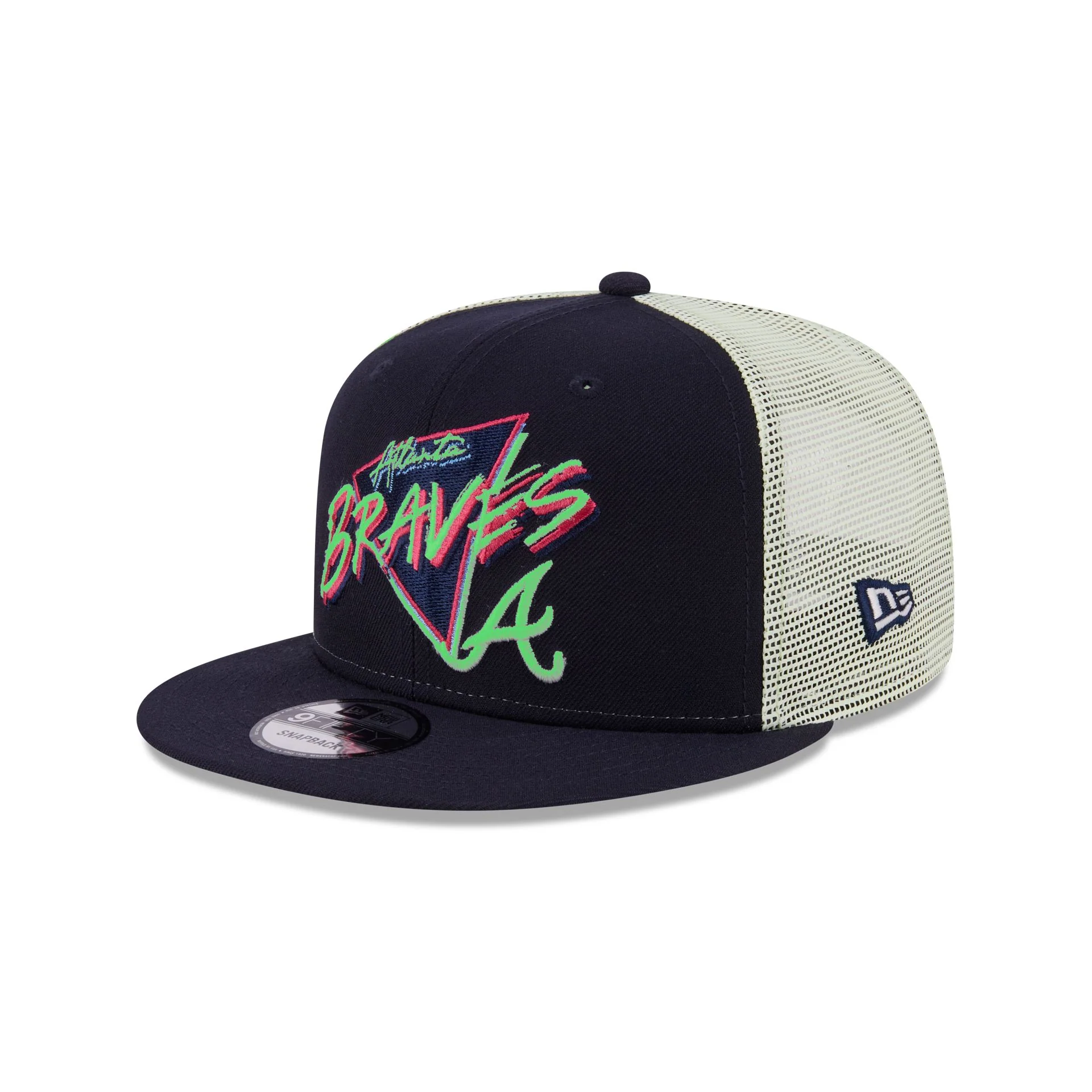Atlanta Braves Glow-In-The-Dark 9FIFTY Trucker Hat