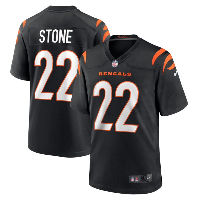 Men’s Cincinnati Bengals Geno Stone Nike Black Game Jersey