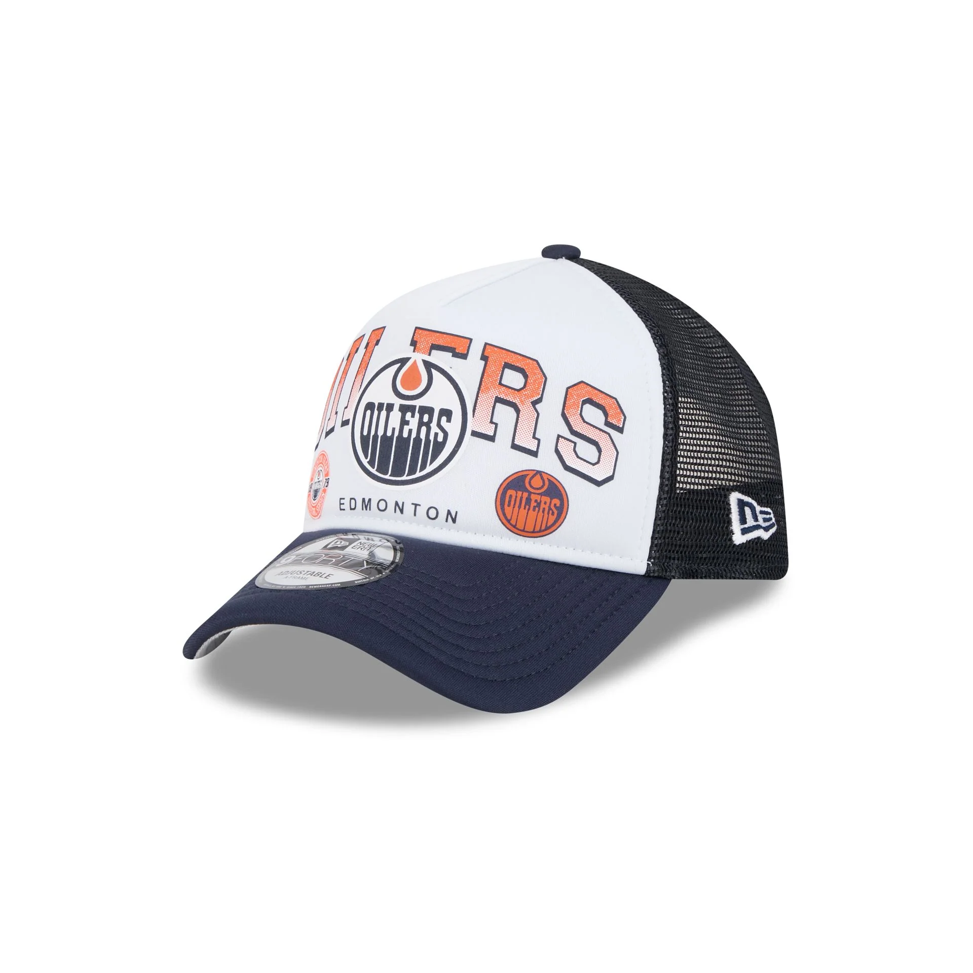 Edmonton Oilers Sport Classics 9FORTY A-Frame Trucker Hat