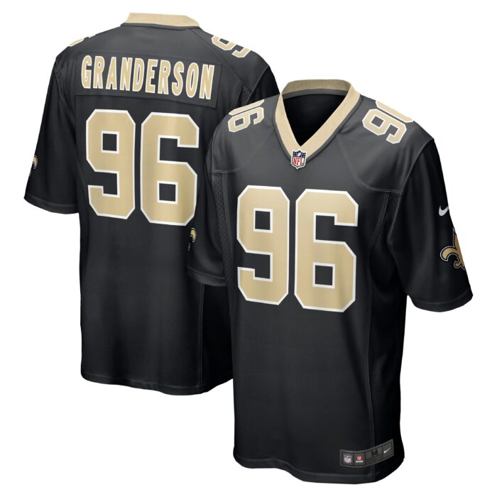 Men’s New Orleans Saints Carl Granderson Nike Black Game Jersey