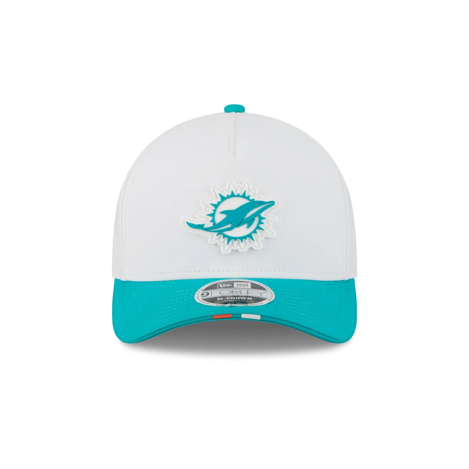 Miami Dolphins 2025 Training 9FORTY M-Crown A-Frame Snapback Hat