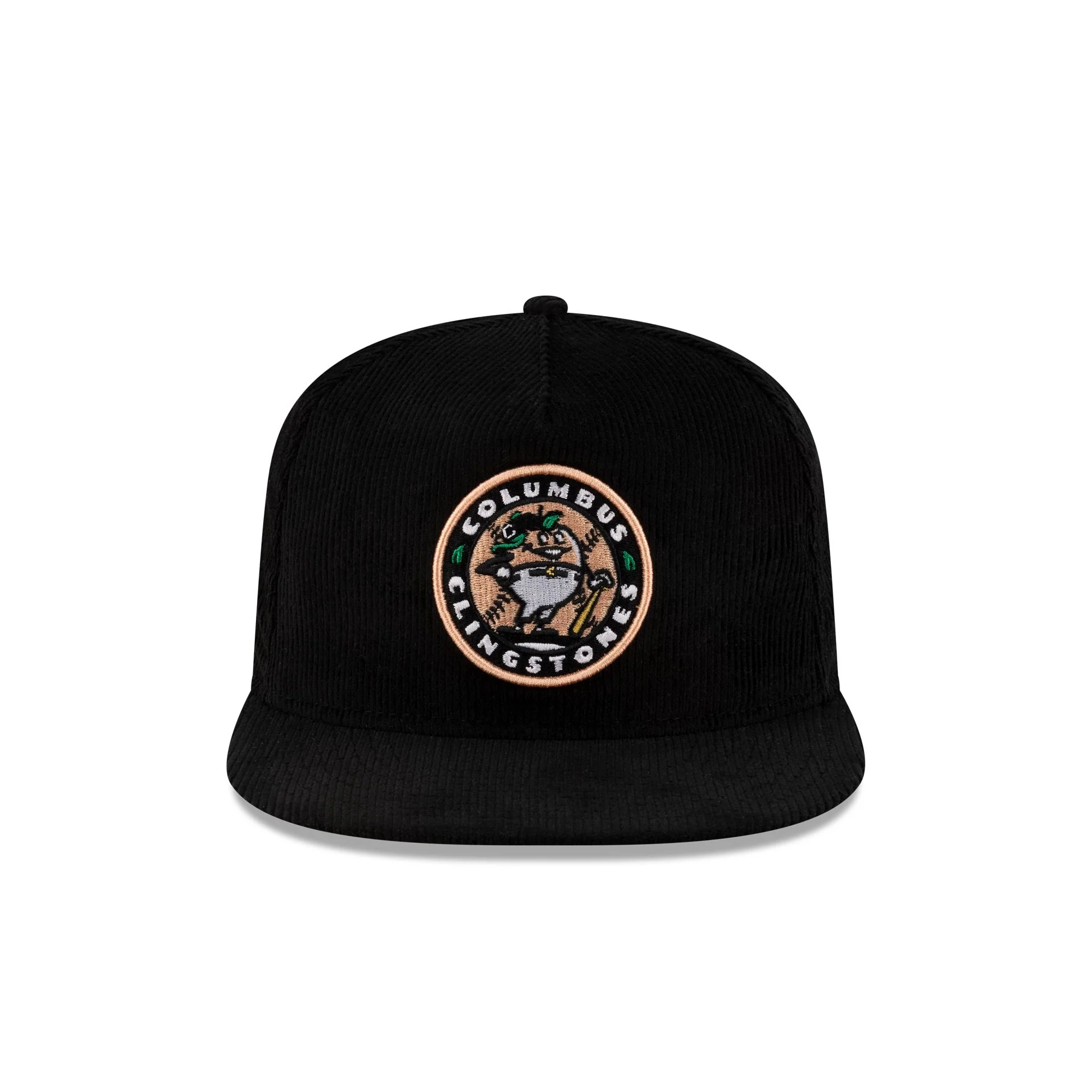 Columbus Clingstones Black Corduroy Golfer Hat