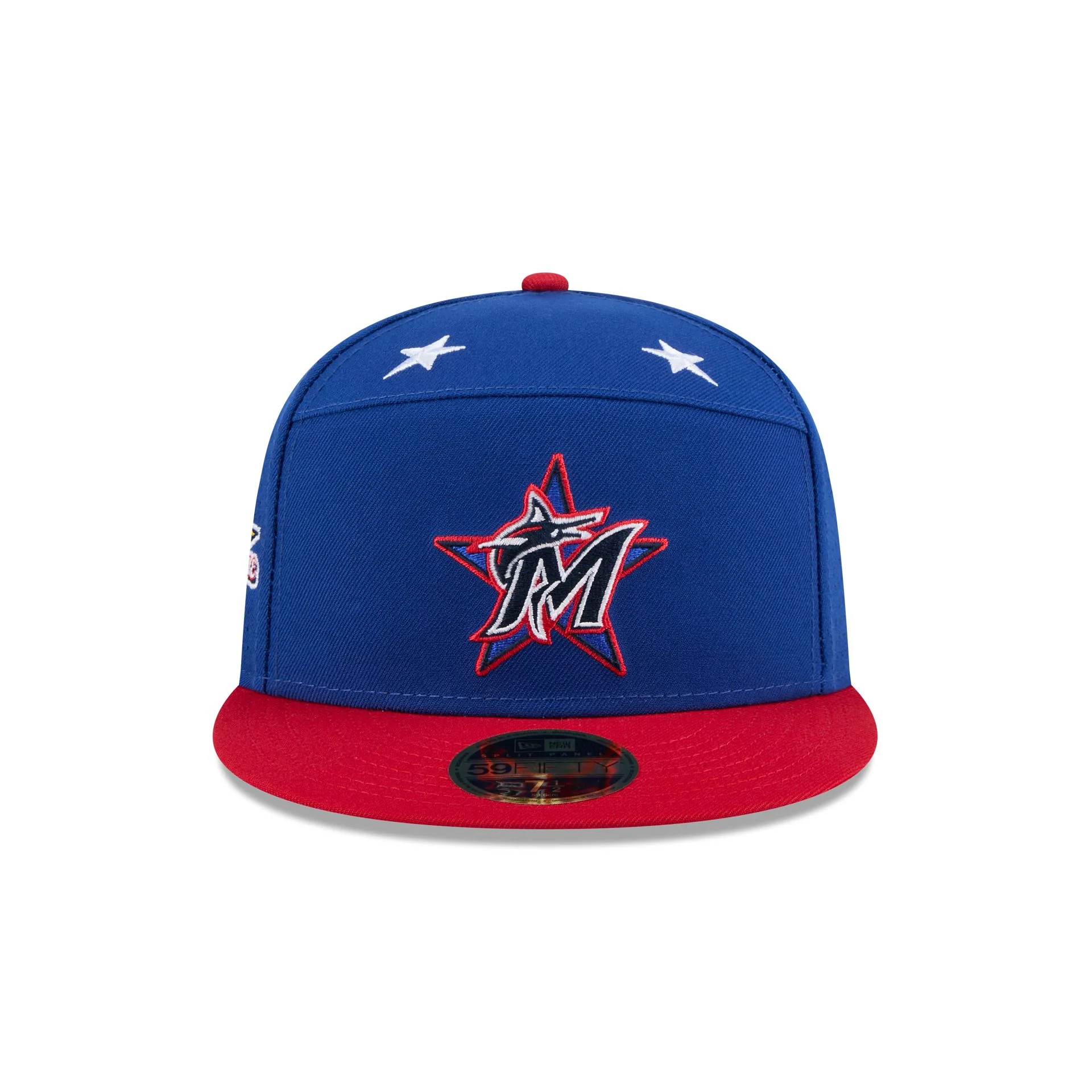 Miami Marlins 2025 All-Star Game Workout Split Panel 59FIFTY Fitted Hat