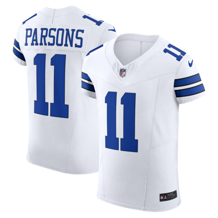 Men’s Dallas Cowboys Micah Parsons Nike White Vapor F.U.S.E. Elite Jersey