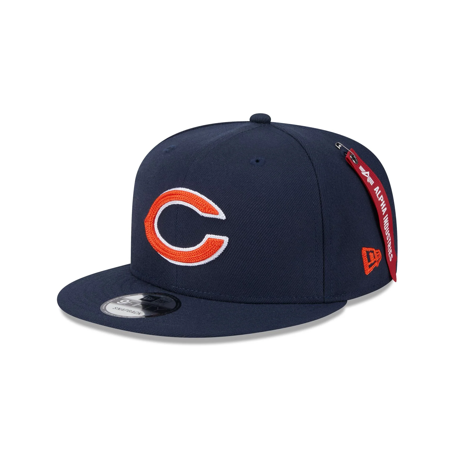 Alpha Industries x Chicago Bears Navy 9FIFTY Snapback Hat