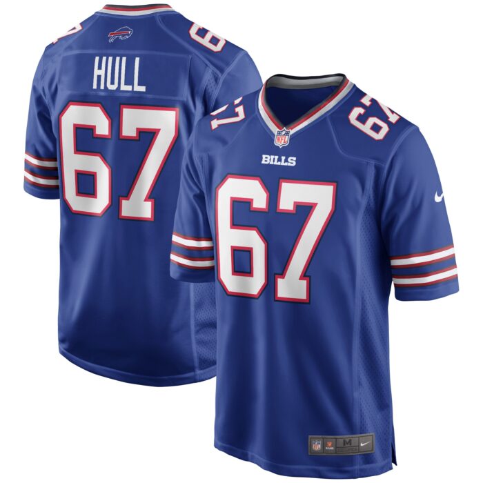 Men’s Buffalo Bills Kent Hull Nike Royal Game Retired Player Jersey
