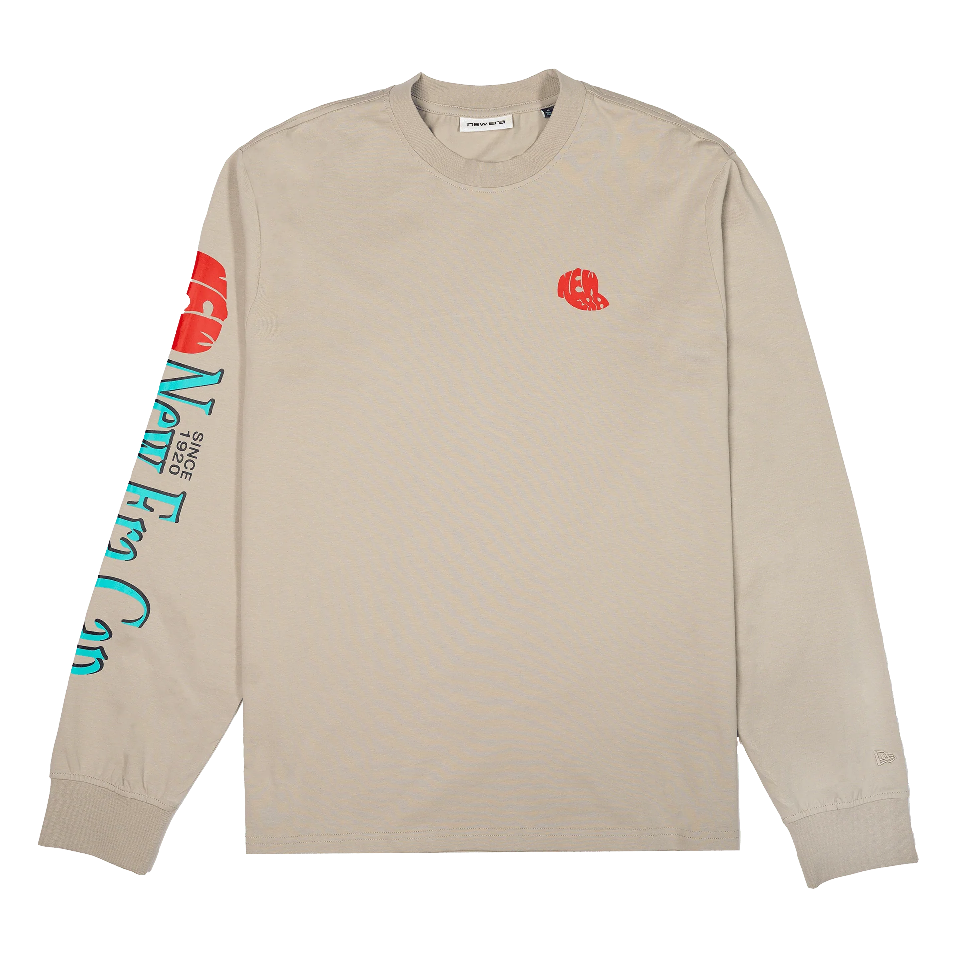 New Era Branded Lock Up '87 Abbey Stone Long Sleeve T-Shirt