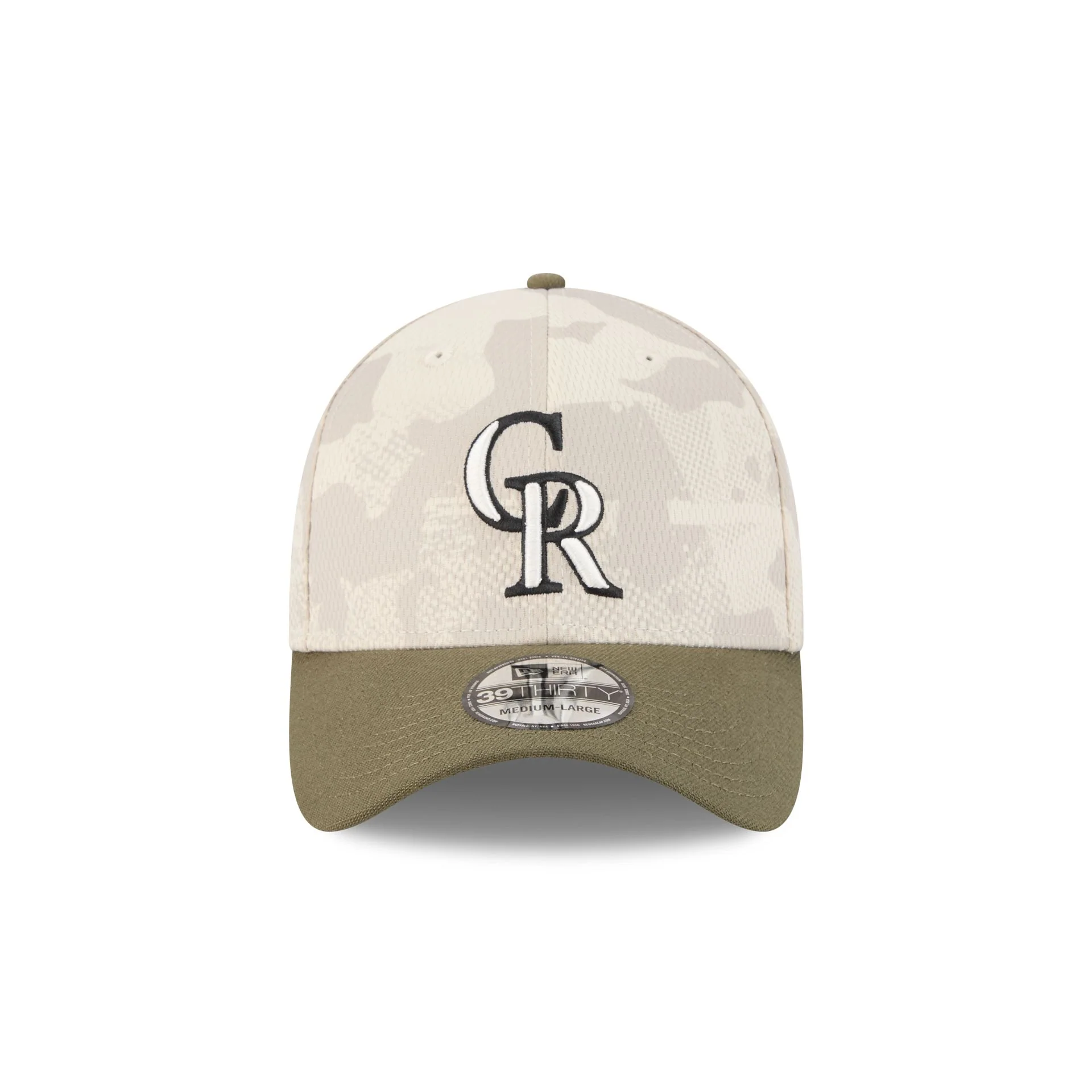 Colorado Rockies Armed Forces Day 2025 39THIRTY Stretch Fit Hat
