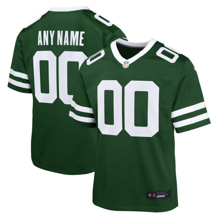 Youth New York Jets Nike Legacy Green Custom Game Jersey