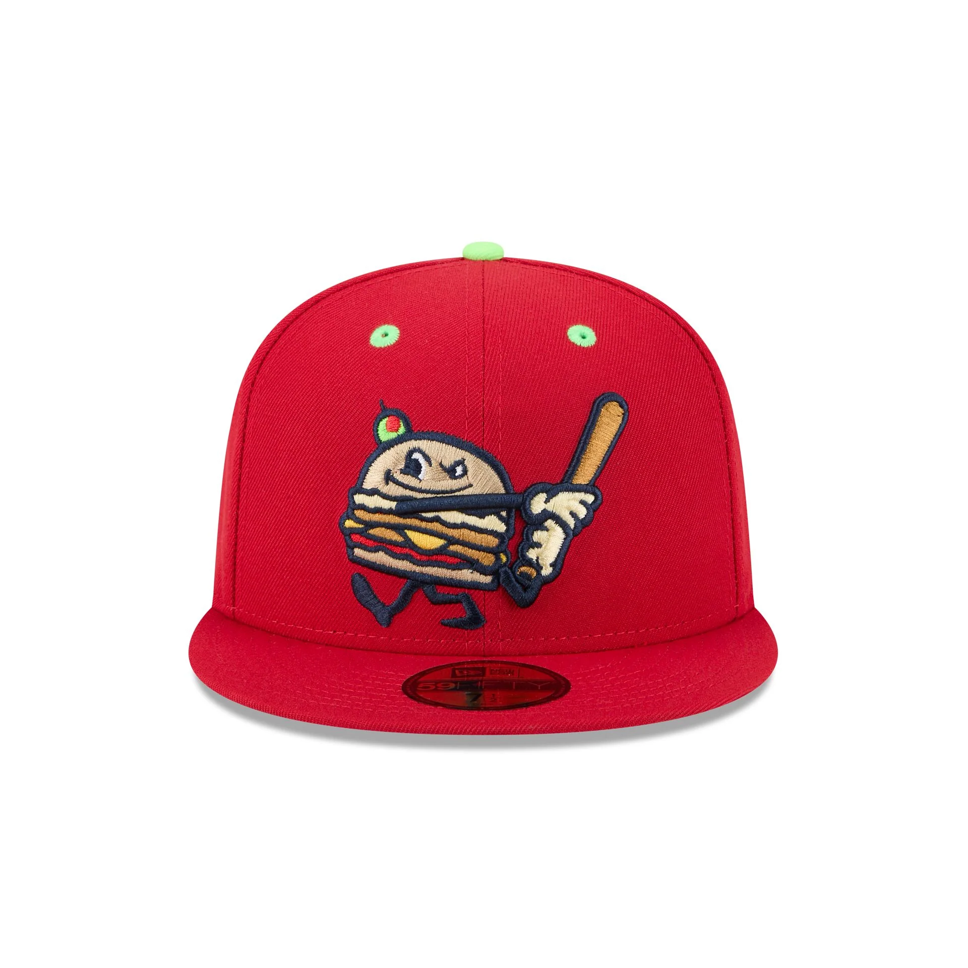 Akron RubberDucks Theme Night Red 59FIFTY Fitted Hat